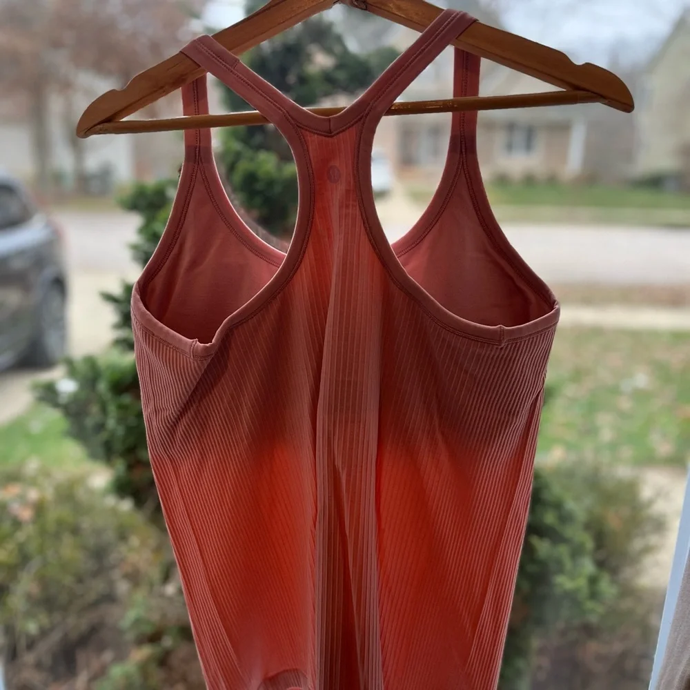 Lululemon Athletica Pink Ribbed Tank Top - Picture 4 of 4